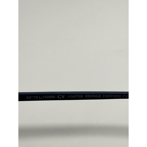 BCBGMAXAZRIA AGATHA VINTAGE TORTOISE BLUE AUTHENTIC EYEGLASSES Frames 53-15 140 - Picture 3 of 6